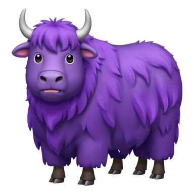 a purple yak sticker