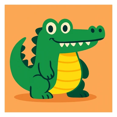 Crocodile sticker