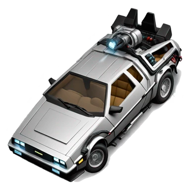 Back to the Future version DeLorean DMC-12 sticker