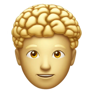 golden brain  sticker