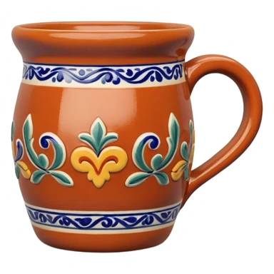 Talavera clay mug sticker