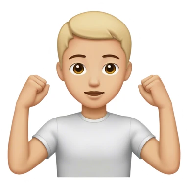 raising elbows instead of hands sticker