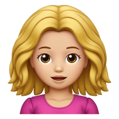 Boneca chorando cabelo cacheado png sticker
