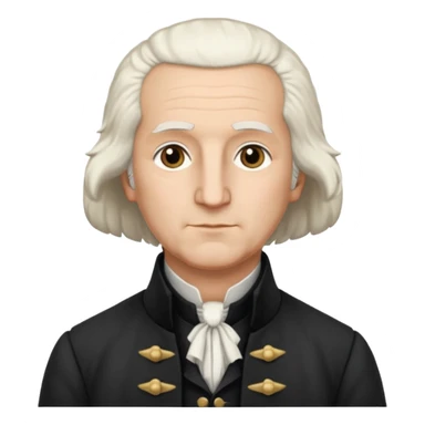 george washington front view sticker