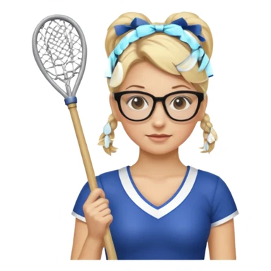  Sexy Dominatrix blonde hair and glasses full body with whip in a cheerleaders outfit  hair ties back sticker