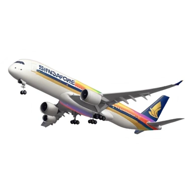 Singapore Airlines Rainbow sticker