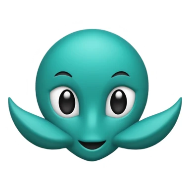 teal green with black, management logo transparent background sticker