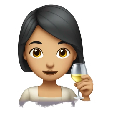 an argentine girl drinking wine sticker