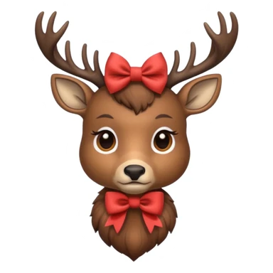 Deer wearing a bow sticker