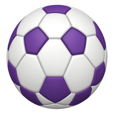 bola de futebol branco e roxa sticker