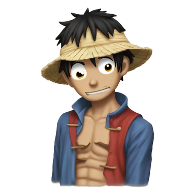 Luffy qui abat kaïdo sticker