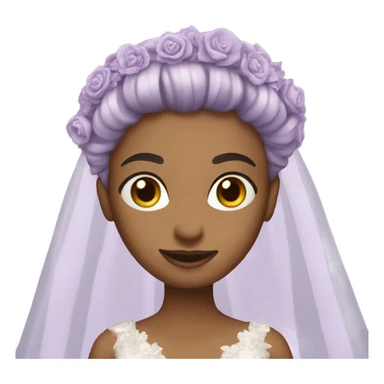 lavender wedding dress sticker