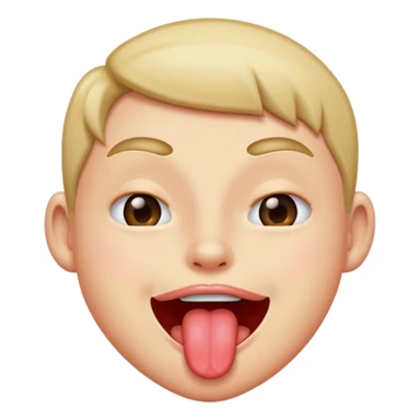 Tongue out while winking sticker