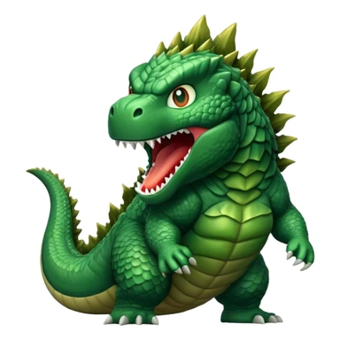 godzilla yelling sticker