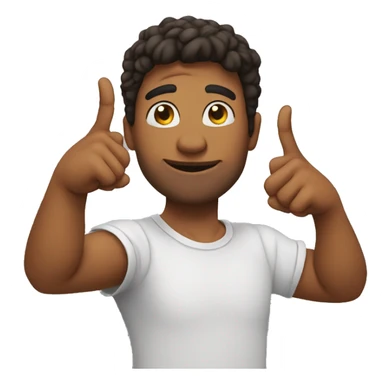 This ✌️ but the two fingers must be flexed sticker