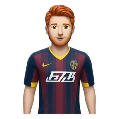 young-men-redhead-soccer-player-boca-jrs-jersey sticker