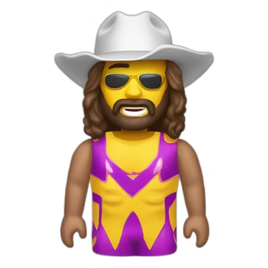 Macho man Randy savage with slim Jim sticker