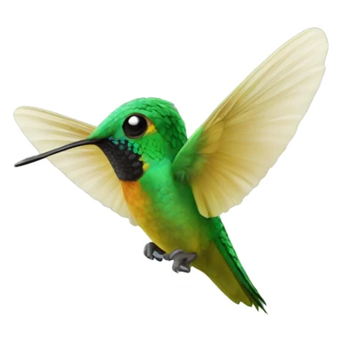 emoji de un colibrí con dos  sticker