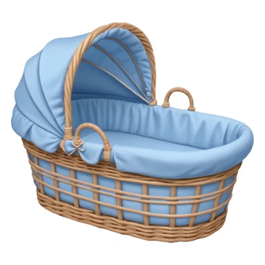 blue baby bassinet sticker