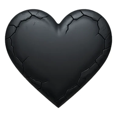 black heart with grunge texture sticker