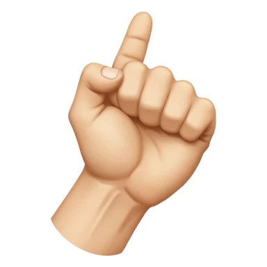 back of veiny fist rearview sticker