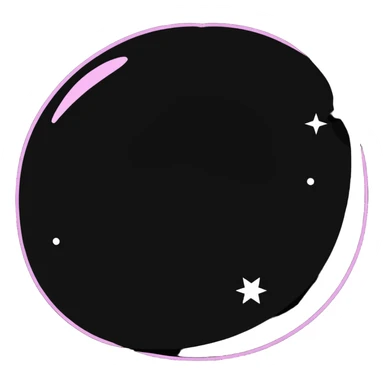 colorful galaxy with stars sticker