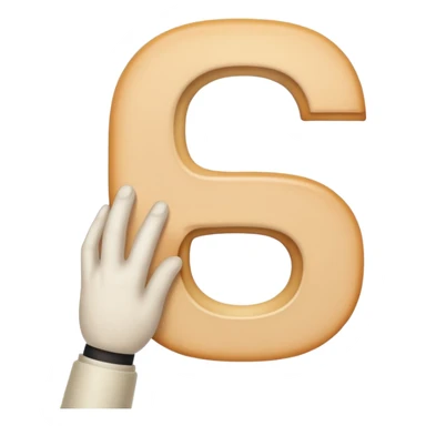 hand signal letter C sticker