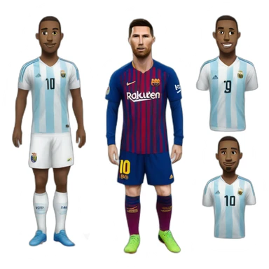 Ronaldo ecrasé par messi sticker