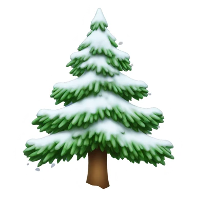 christmas tree with snow sticker