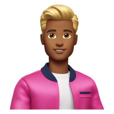 Barbie ken ken look left sticker