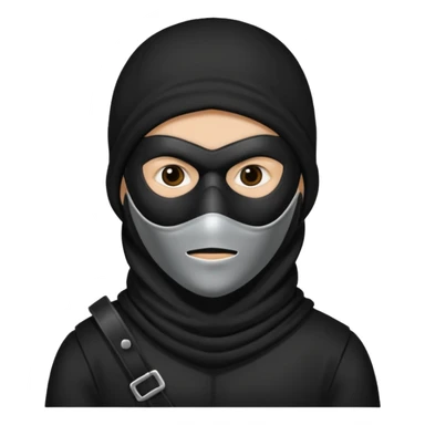 masked robber  sticker