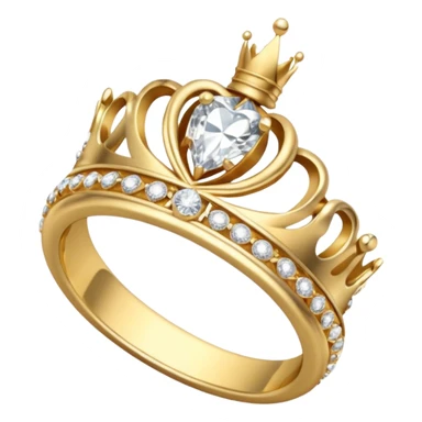 Aesthetic Engagement ring crown pose sticker