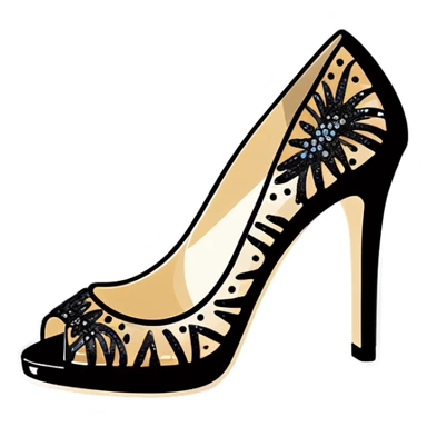 jimmy choo high heels sticker