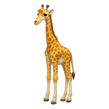 Girafe zeber leg sticker