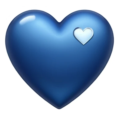 A midnight blue hear sticker