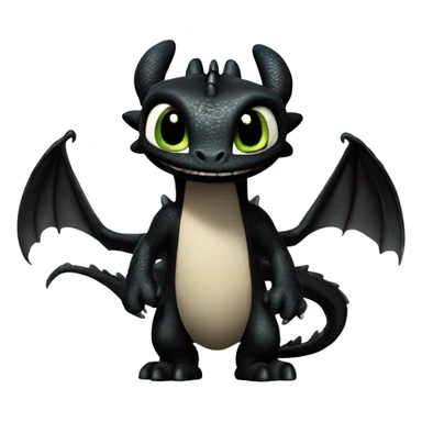 toothless dragon from how to train your dragon sticker