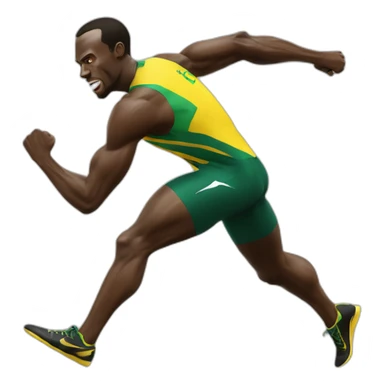usain bolt sticker