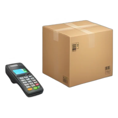 Phone scanning a parcel sticker