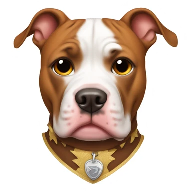 Pitbull wearing a costume  sticker