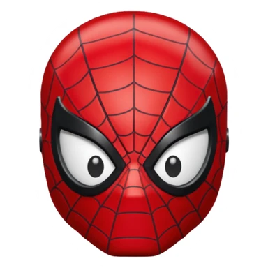 Spiderman Lego head full black not red sticker