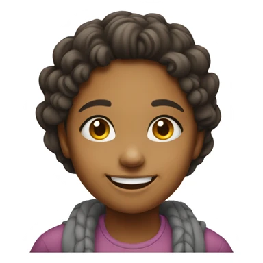 smiling girl looking at viewer sticker