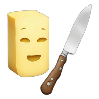 butter on the knife sticker