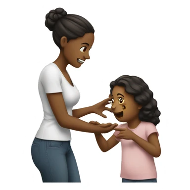 mama discute con hija sticker