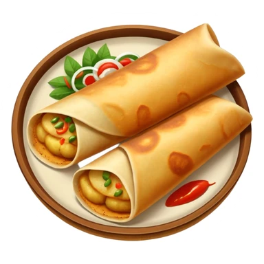 masala dosa in south indian style sticker