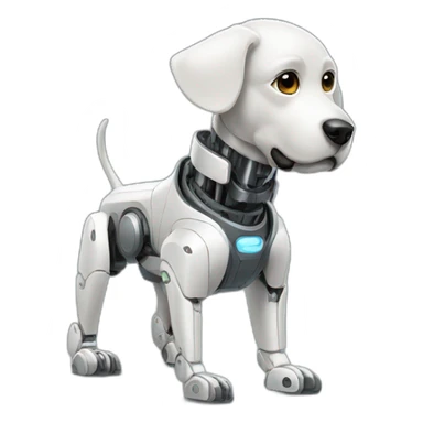 Robotic dog sticker