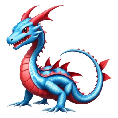 Salamence-Salandit-Gyarados-Dratini-Flygon-Dragonair-fusion-hybrid-creature  sticker