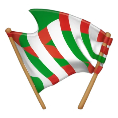 Drapeau portugais écrasé par le trapèze francaus sticker