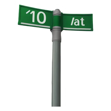 A street sign that says 10th ave sticker