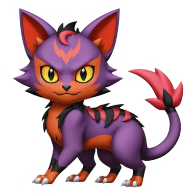Noivern-Noibat-Torracat-Litten-fusion sticker