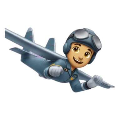 Acrobatics pilot sticker